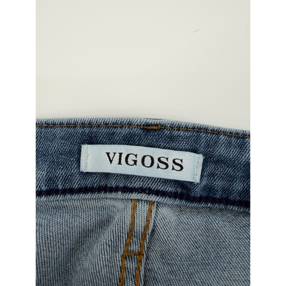 VIGOSS Women's Thompson Tomboy Jeans Medium Wash Distressed Size 24 - Picture 3 of 8